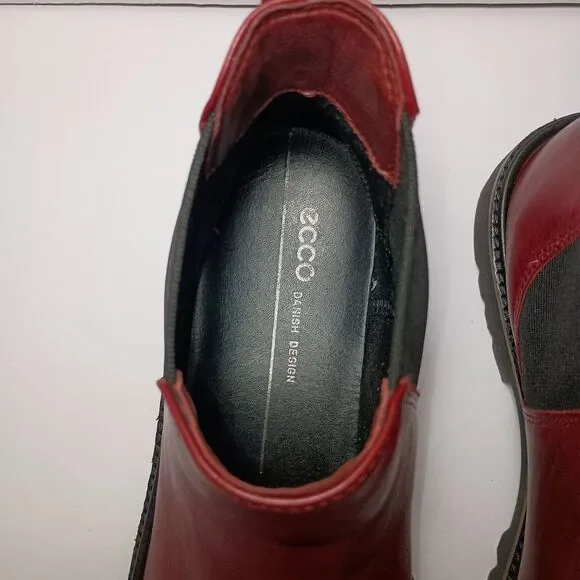 Ecco Red Ankle Boots - Picture 5 of 16